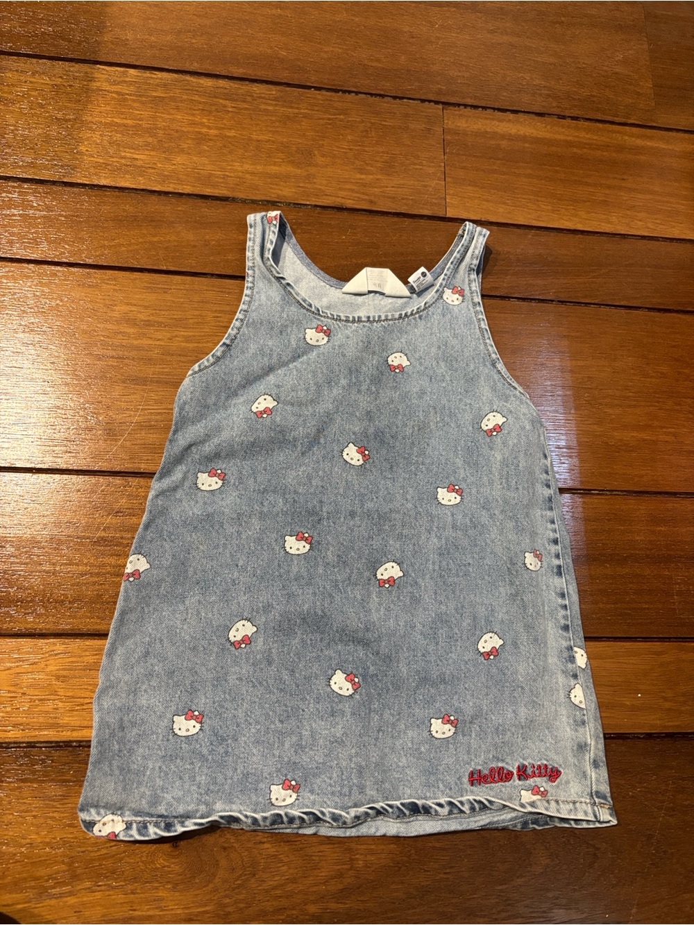 H&M Light Blue Denim Hello Kitty Tank Dress